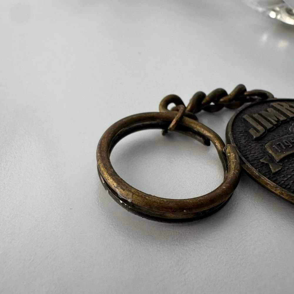 Jim Beam 200th Anniversary 1795 1995 Commemorative Metal Keychain‎